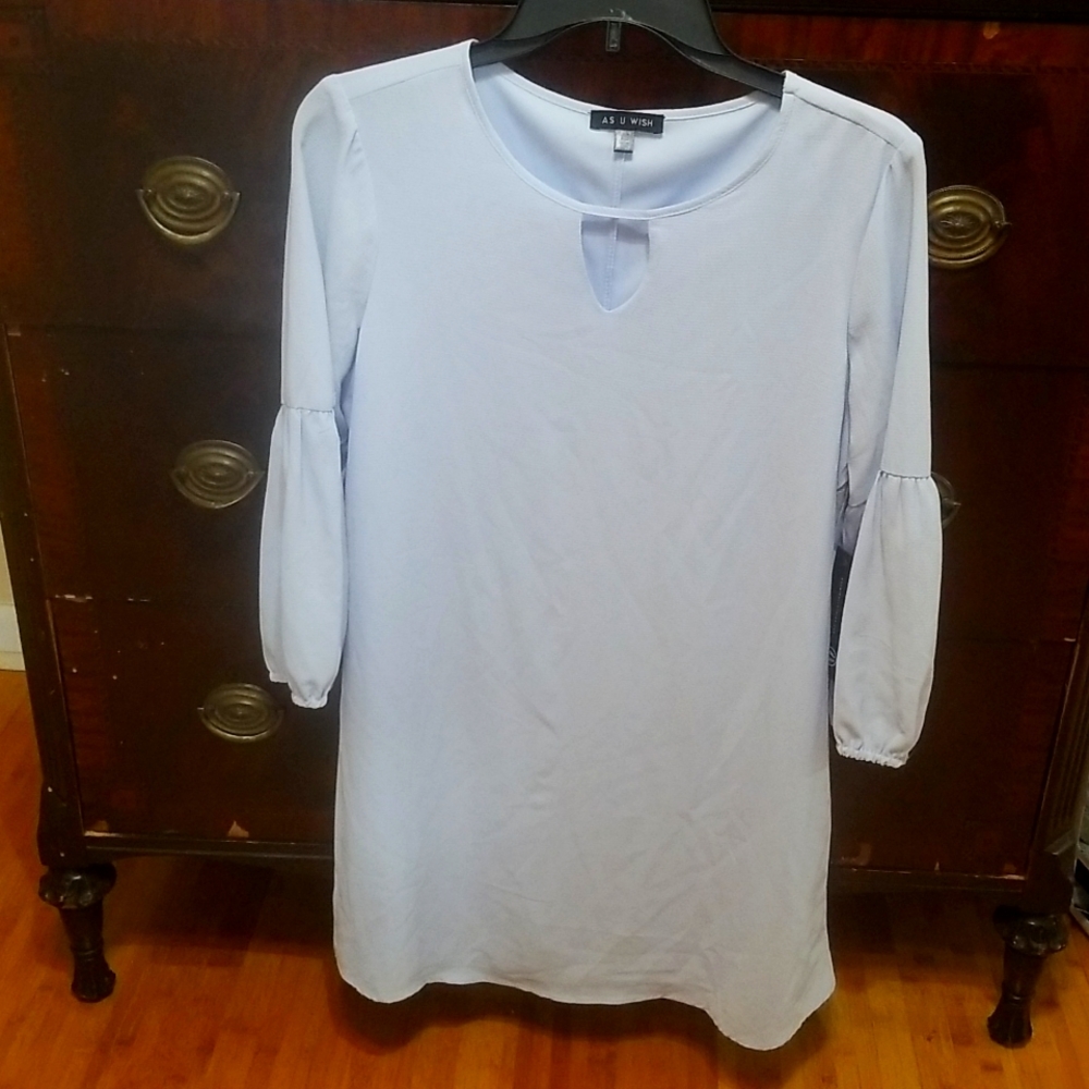 Ladies size XS NEW WITH TAGS light blue dress - boutique